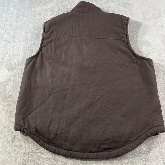 Lee Workwear Vest Mens XL Brown Sherpa Lined Padded Pockets Outdoor Western - Picture 7 of 9